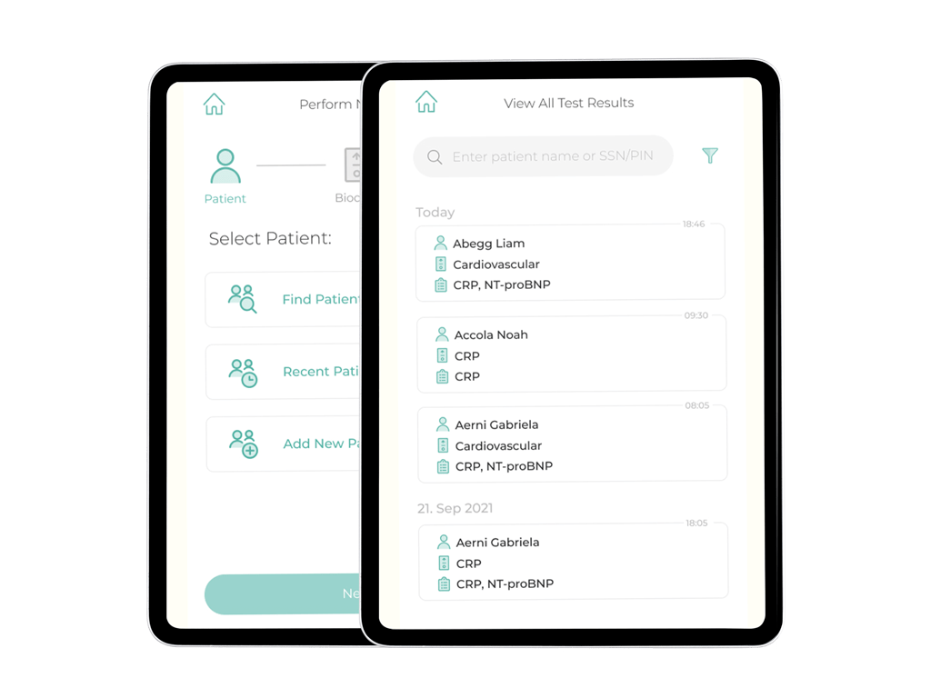 Embedded system user interface for portable medical diagnostics